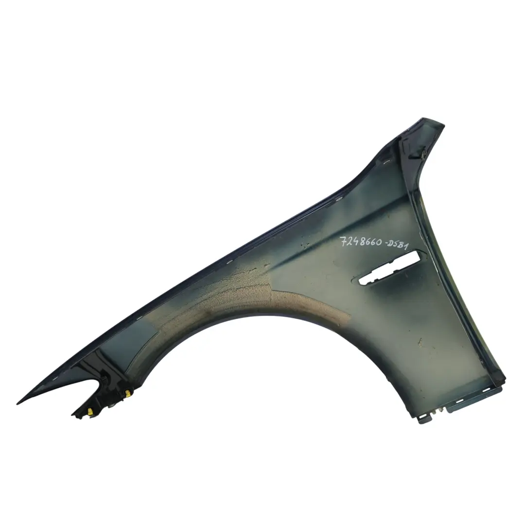 Wing Fender Front Right O/S Side Panel Tiefseeblau Blue Metallic A76 to BMW F10 F11 with Part number 7248660 BMW F10 F11 Wing Fender Front Right O/S Side Panel Tiefseeblau Blue Metallic A76 - SKU 7248660-DSB1 - Part number 7248660