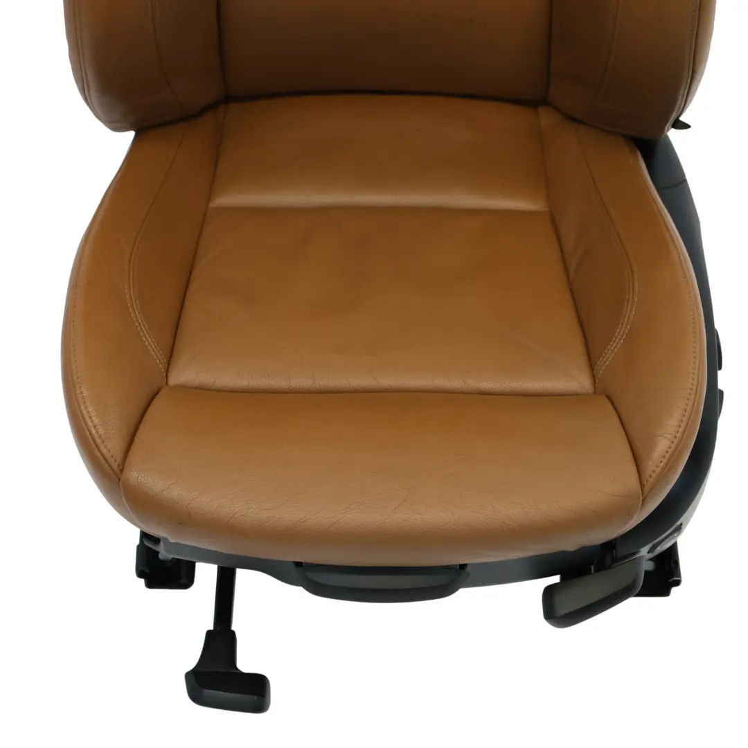 BMW E92 Coupe Sport Seat Front Left N/S Interior Electric Leather Saddle Brown - SKU 7253254-1 - Part number 7253254