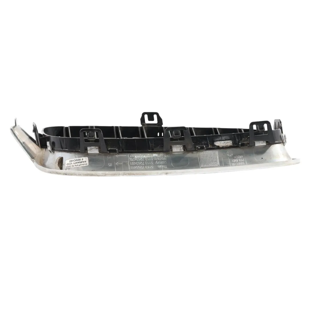 Front Trim Left Frame Kidney Grille N/S to BMW F30 F31 with Part number 7255411 BMW F30 F31 Front Trim Left Frame Kidney Grille N/S - SKU 7255411-1 - Part number 7255411