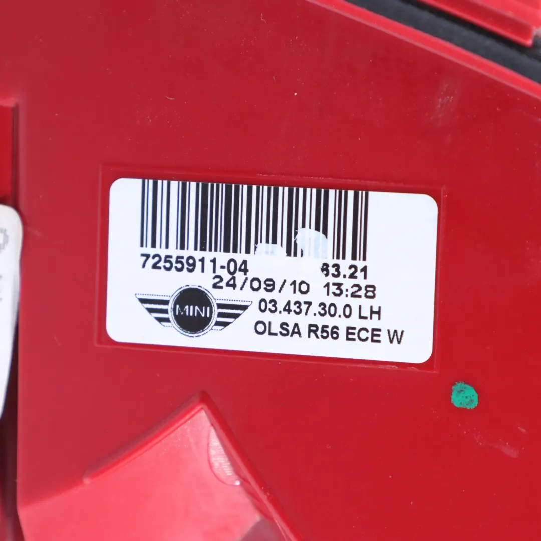  Rückleuchte Mini R56 R57 LCI R58 R59 Leuchte In Der Seitenwand Weiß Links - SKU 7255911-2 - Teilenummer 7255911