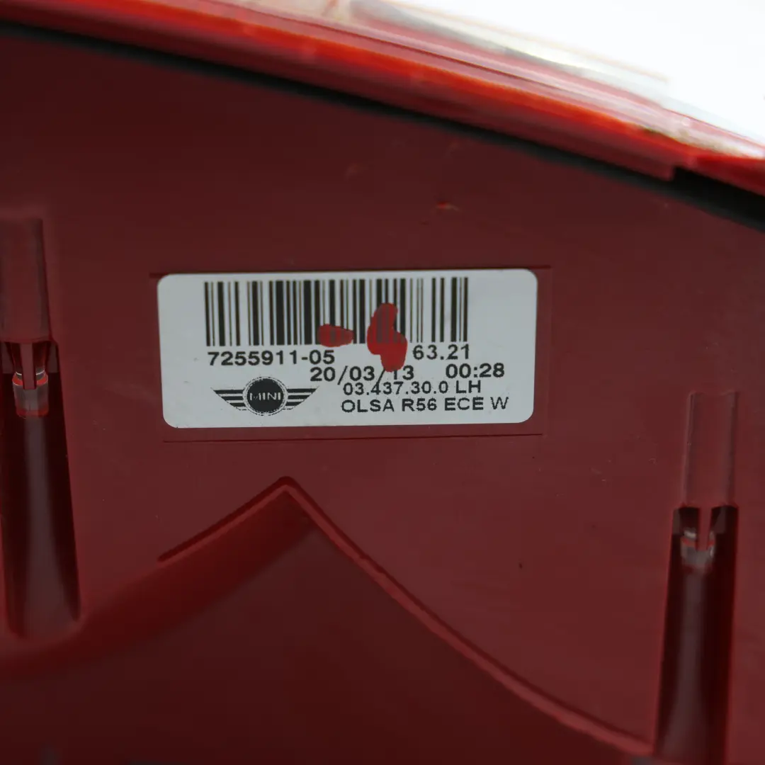  Rückleuchte Mini R56 R57 LCI R58 R59 Licht Seitenwand Weiß Links - SKU 7255911-4 - Teilenummer 7255911