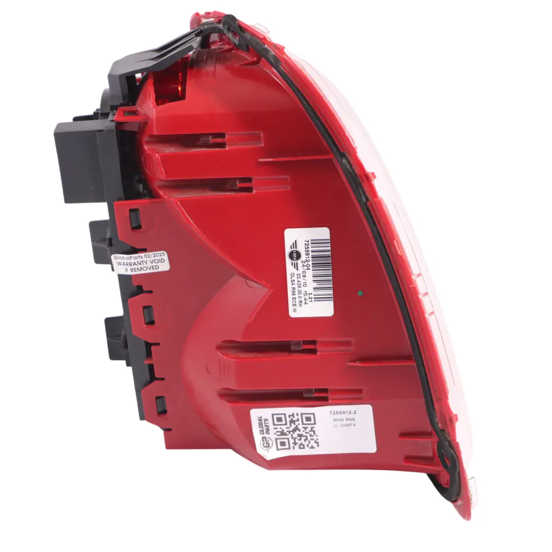 Rear Lamp Mini R56 R57 LCI R58 R59 Light The Side Panel White Right O/S - SKU 7255912-2 - Part number 7255912