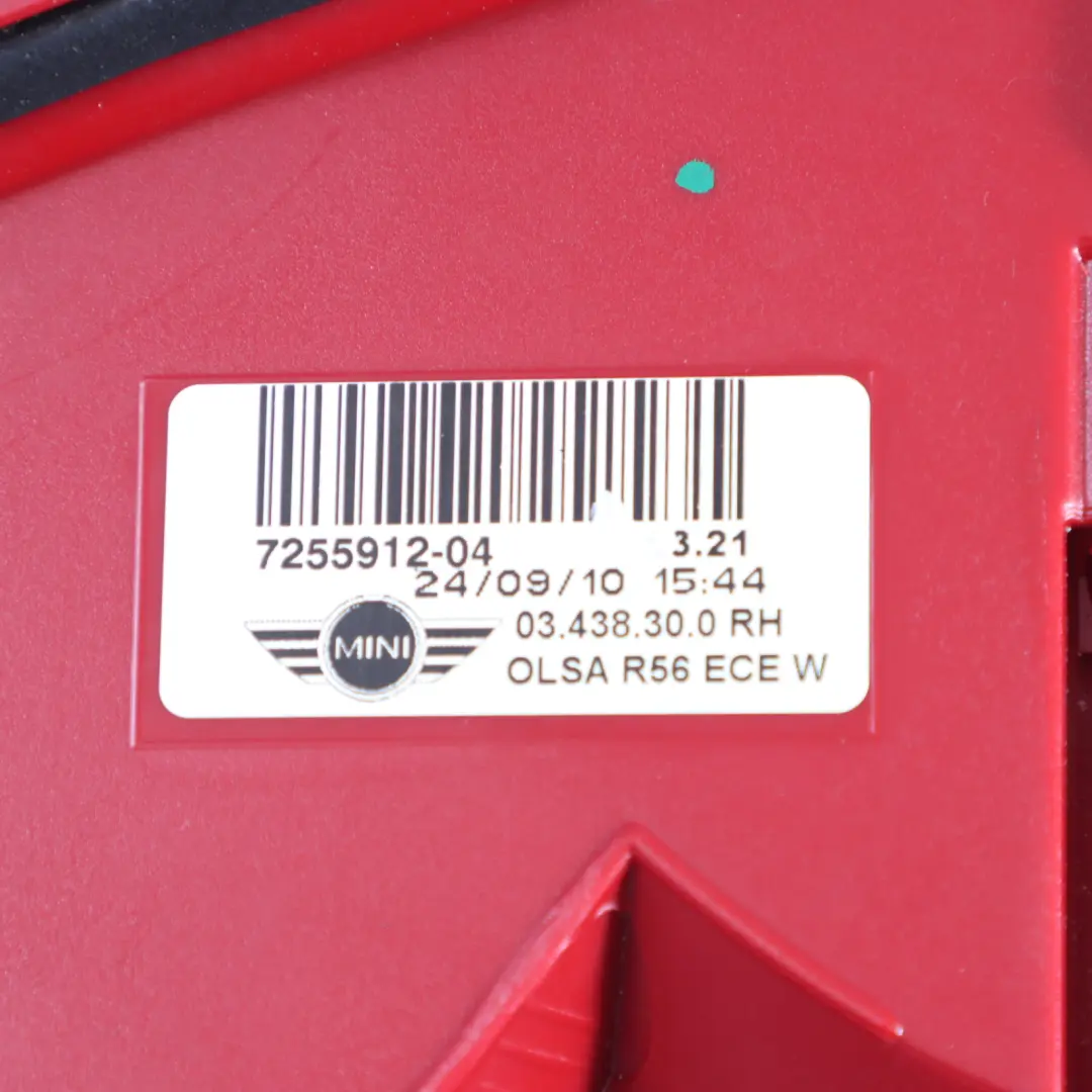 Tylna Lampa Światło Panel Boczny Tył Prawo do Mini R56 R57 LCI R58 o numerze 7255912 Mini R56 R57 LCI R58 Tylna Lampa Światło Panel Boczny Tył Prawo - SKU 7255912-2 - Numer Części 7255912