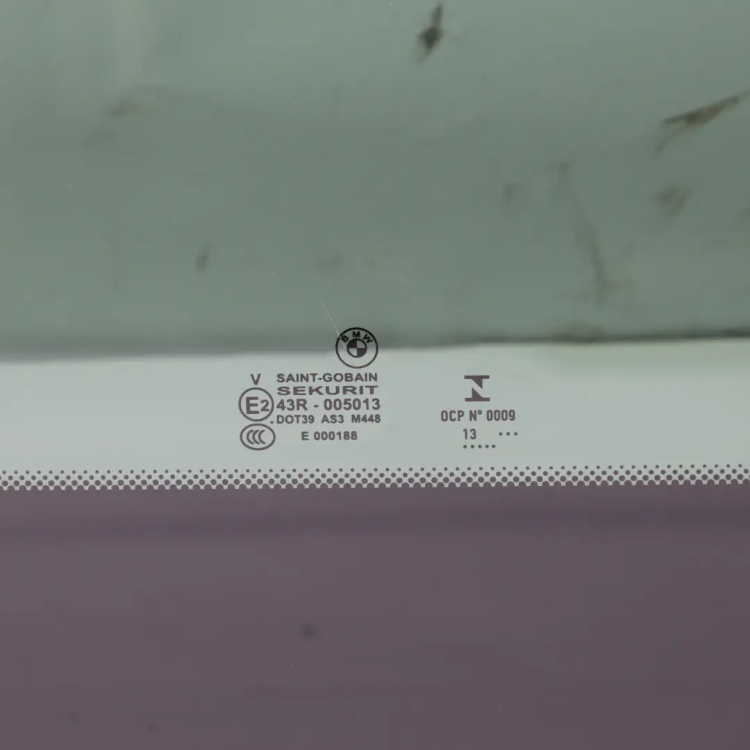 BMW F13 Sunroof Window Glass Sliding Roof Glazing Covering Tinted AS3 Coupe - SKU 7259717-1 - Part number 7259717