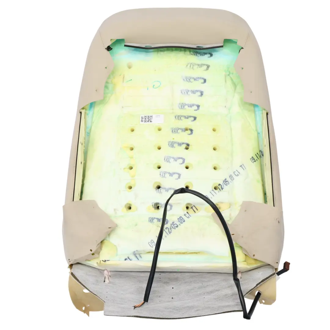  Rücken Lehnen Bezug BMW F10 F11 Vorne Links Rechts Basic Sitz Leder Oyster - SKU 7260500 - Teilenummer 7260500
