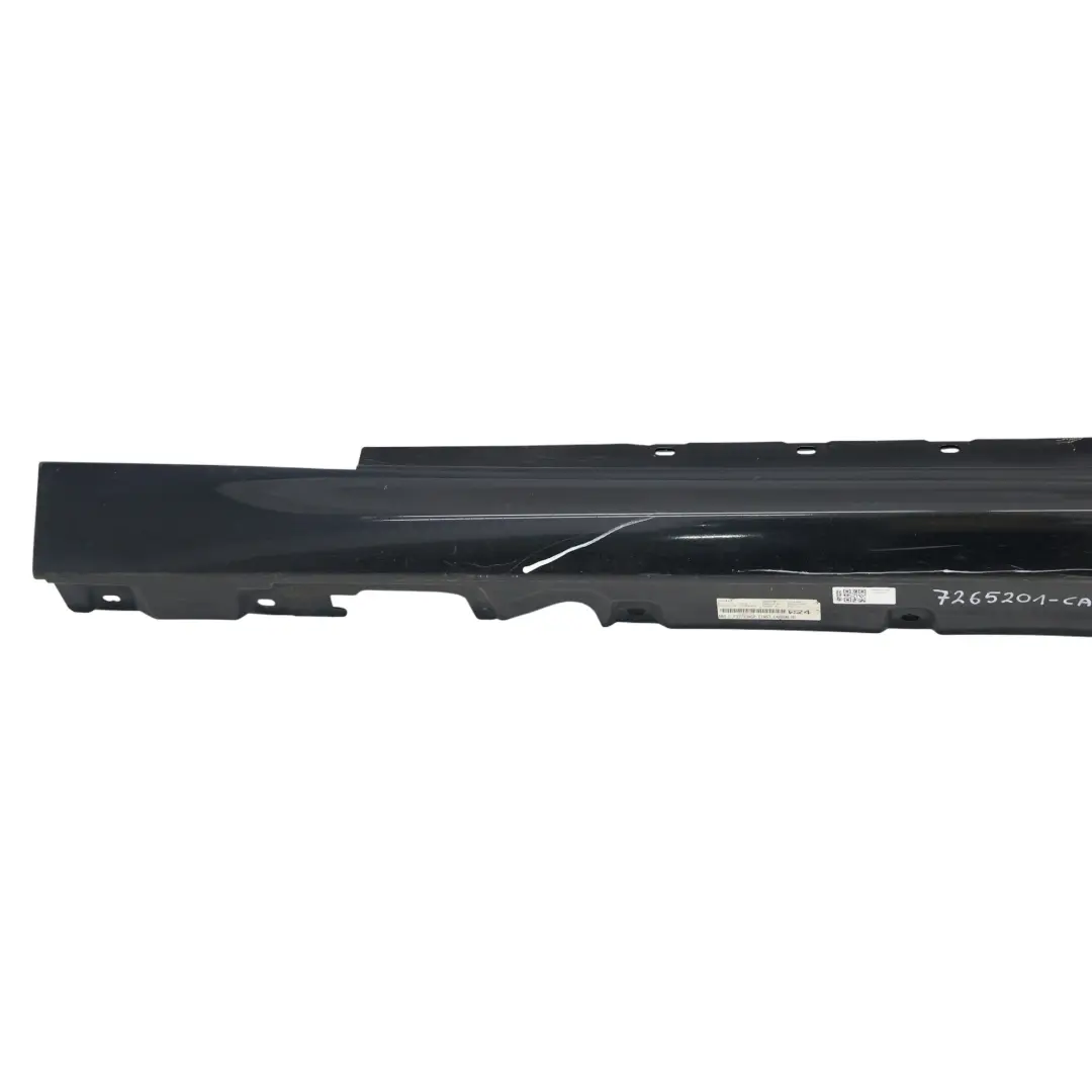 BMW F12 F13 Minigonna laterale M Sport Pannello sinistro Carbonschwarz - 416 - SKU 7265201-CAR - Numero di parte 7265201