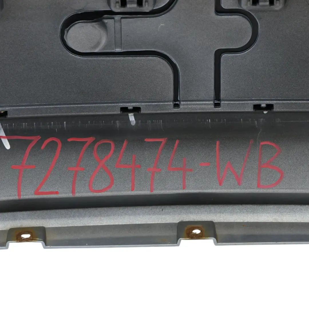 Bumper Trim Panel Cover Bluewater Metallic - 896 to BMW X3 F25 Rear with Part number 7278474 BMW X3 F25 Rear Bumper Trim Panel Cover Bluewater Metallic - 896 - SKU 7278474-WB - Part number 7278474