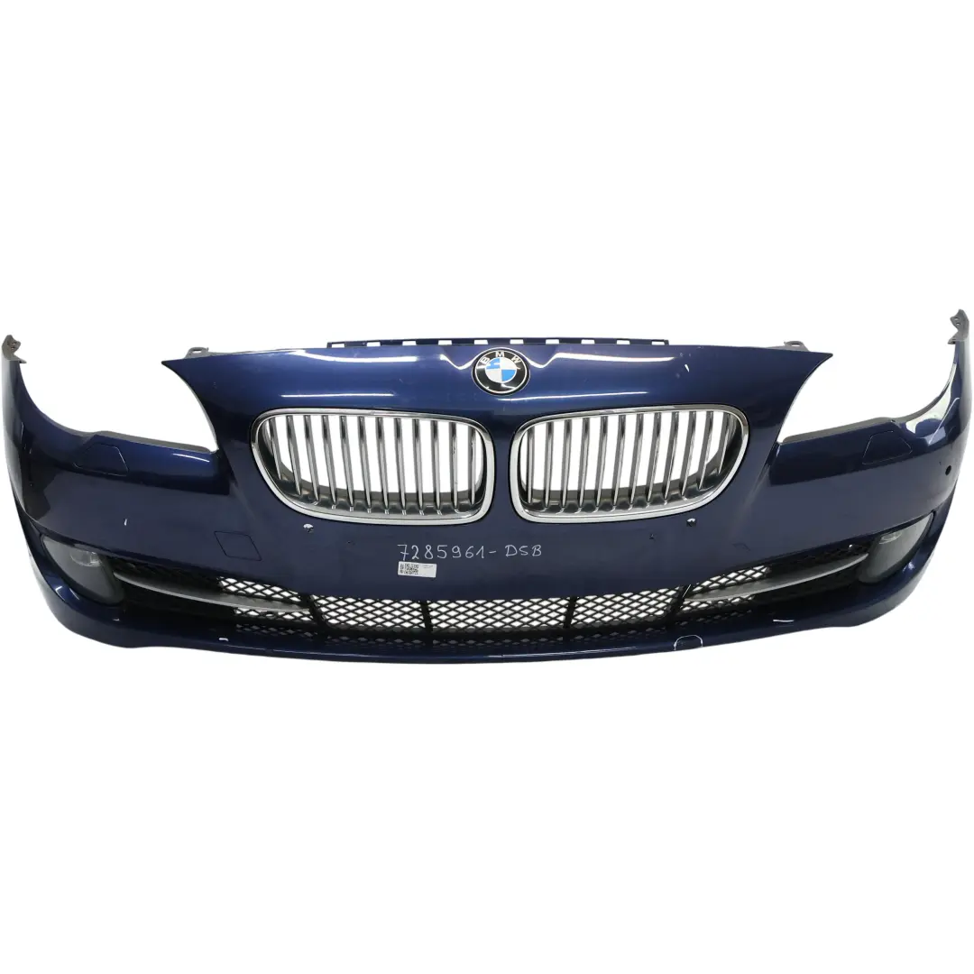 Front Bumper Trim Panel Tiefseeblau Deep Sea Blue Metallic - A76 to BMW F10 with Part number 7285961 BMW F10 Front Bumper Trim Panel Tiefseeblau Deep Sea Blue Metallic - A76 - SKU 7285961-DSB - Part number 7285961