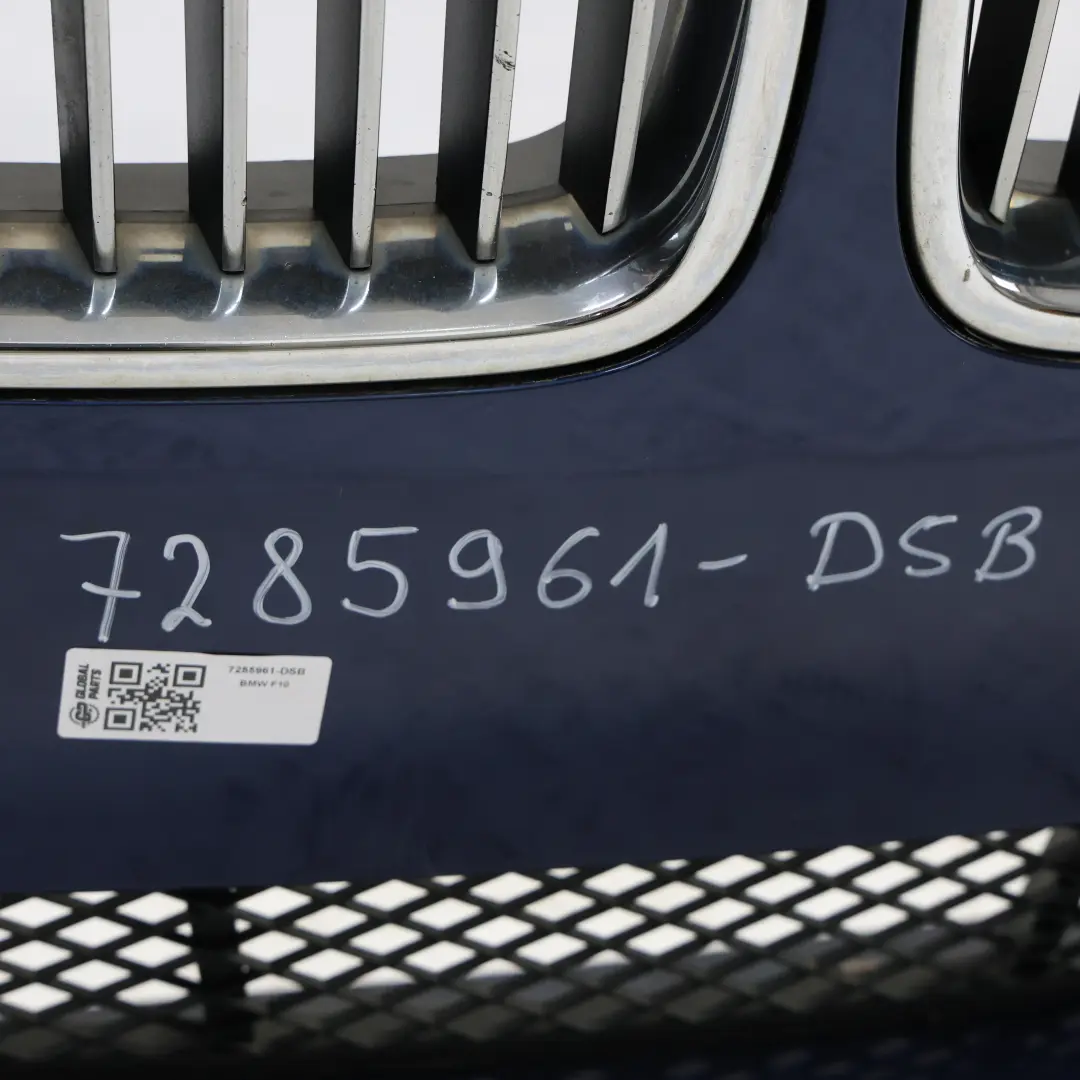 BMW F10 Front Bumper Trim Panel Tiefseeblau Deep Sea Blue Metallic - A76 - SKU 7285961-DSB - Part number 7285961