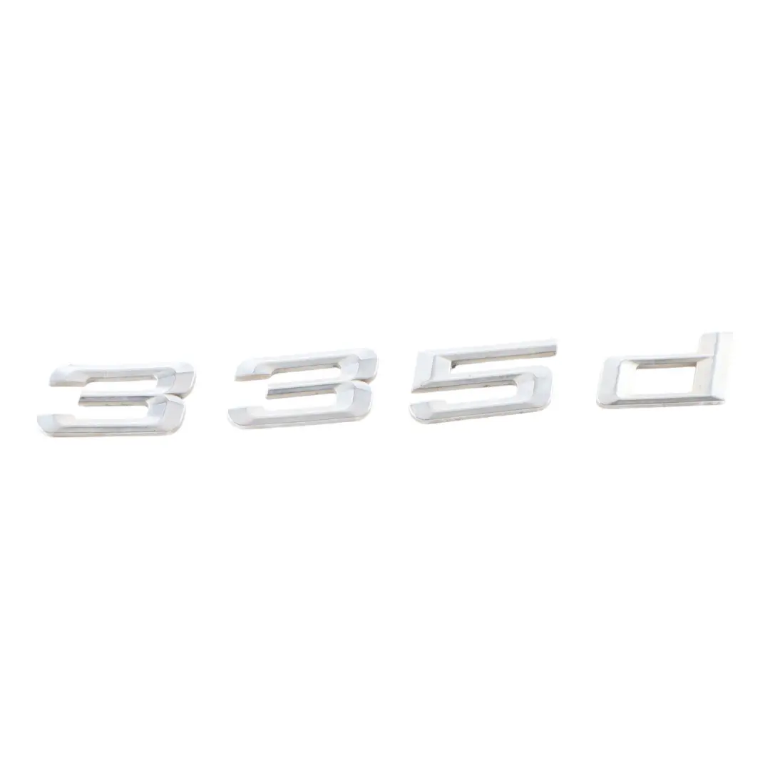 Posteriore Boot Trunk Lid Aderito Emblema Badge Lettering 335D per BMW F31 con numero di parte 7289897 BMW F31 Posteriore Boot Trunk Lid Aderito Emblema Badge Lettering 335D - SKU 7289897 - Numero di parte 7289897