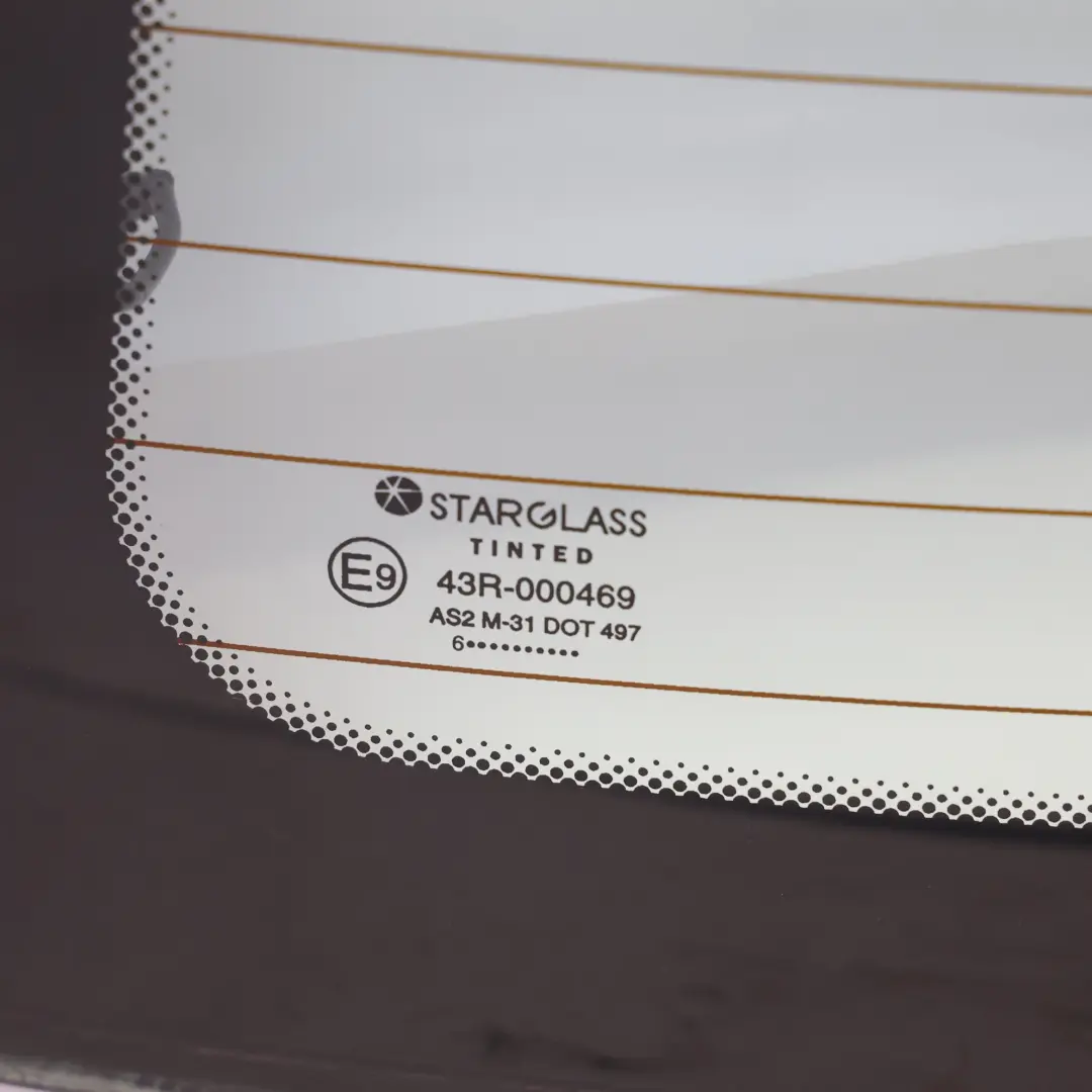 Trasero Tailgate Boot Lid Ventana Verde Acristalamiento AS2 Starglass para Mini R56 con número de pieza 7292003 Mini R56 Trasero Tailgate Boot Lid Ventana Verde Acristalamiento AS2 Starglass - SKU 7292003-3 - Número de pieza 7292003