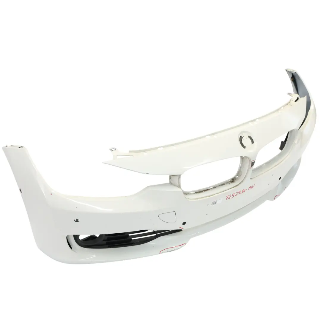 Front Bumper Trim Panel Alpinweiss 3 Alpine White - 300 to BMW F30 F31 with Part number 7292991 BMW F30 F31 Front Bumper Trim Panel Alpinweiss 3 Alpine White - 300 - SKU 7292991-AW - Part number 7292991