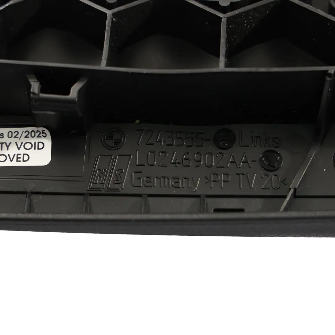 Asiento Delantero Recubrimiento Panel Izquierdo para BMW F20 F22 F30 con número de pieza 7293577 BMW F20 F22 F30 Asiento Delantero Recubrimiento Panel Izquierdo - SKU 7293577-1 - Número de pieza 7293577