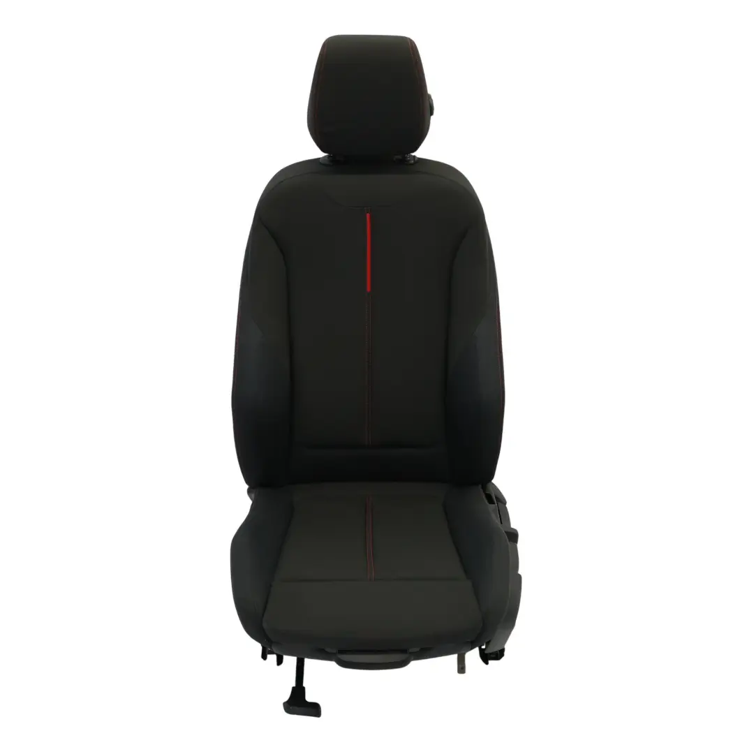 Front Seat BMW F30 F31 Sport Cloth Fabric Track Anthracite Red Left N/S - SKU 7295133-5 - Part number 7295133