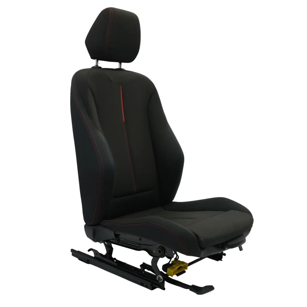  Front Seat BMW F30 F31 Sport Cloth Fabric Track Anthracite Red Left N/S - SKU 7295133-5 - Part number 7295133