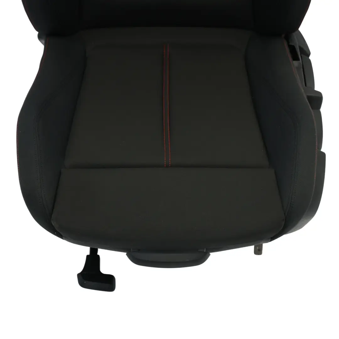  Front Seat BMW F30 F31 Sport Cloth Fabric Track Anthracite Red Left N/S - SKU 7295133-5 - Part number 7295133