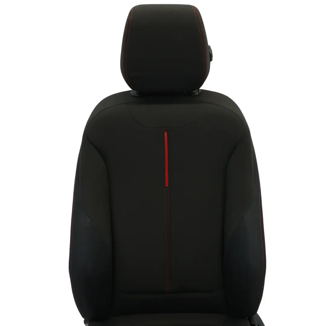  Front Seat BMW F30 F31 Sport Cloth Fabric Track Anthracite Red Left N/S - SKU 7295133-5 - Part number 7295133