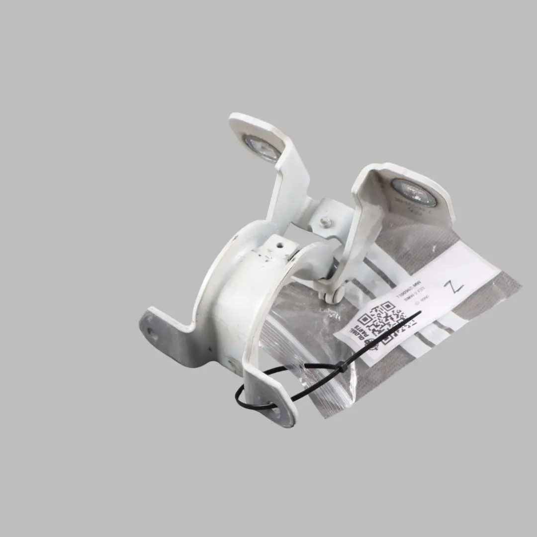 BMW F23 Convertible Folding Top Roof Flap Hinge Right O/S Mineral White - A96 - SKU 7300960-MW - Part number 7300960