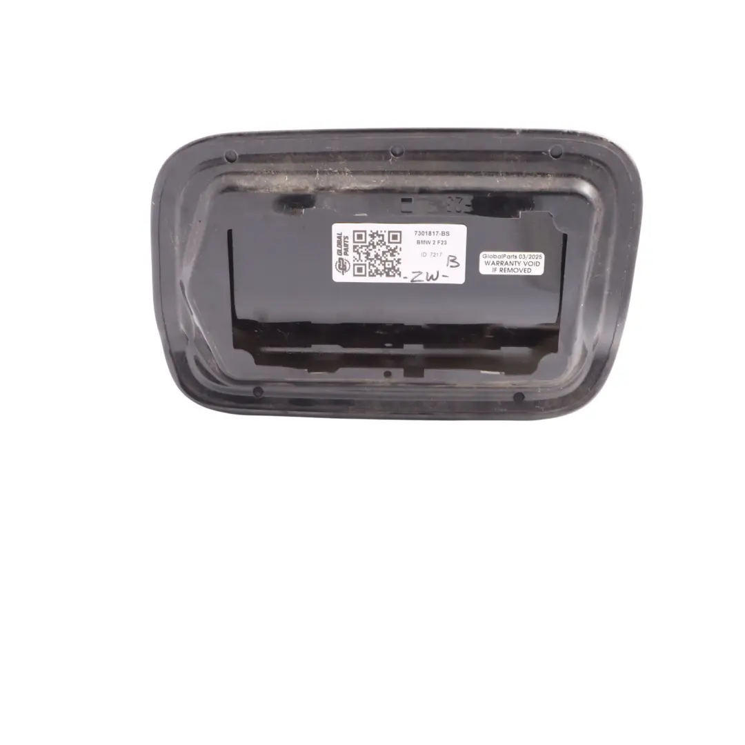 BMW 2 F23 Cabrio Fuel Filler Fill-In Flap Cover Black Sapphire Metallic - 475 - SKU 7301817-BS - Part number 7301817