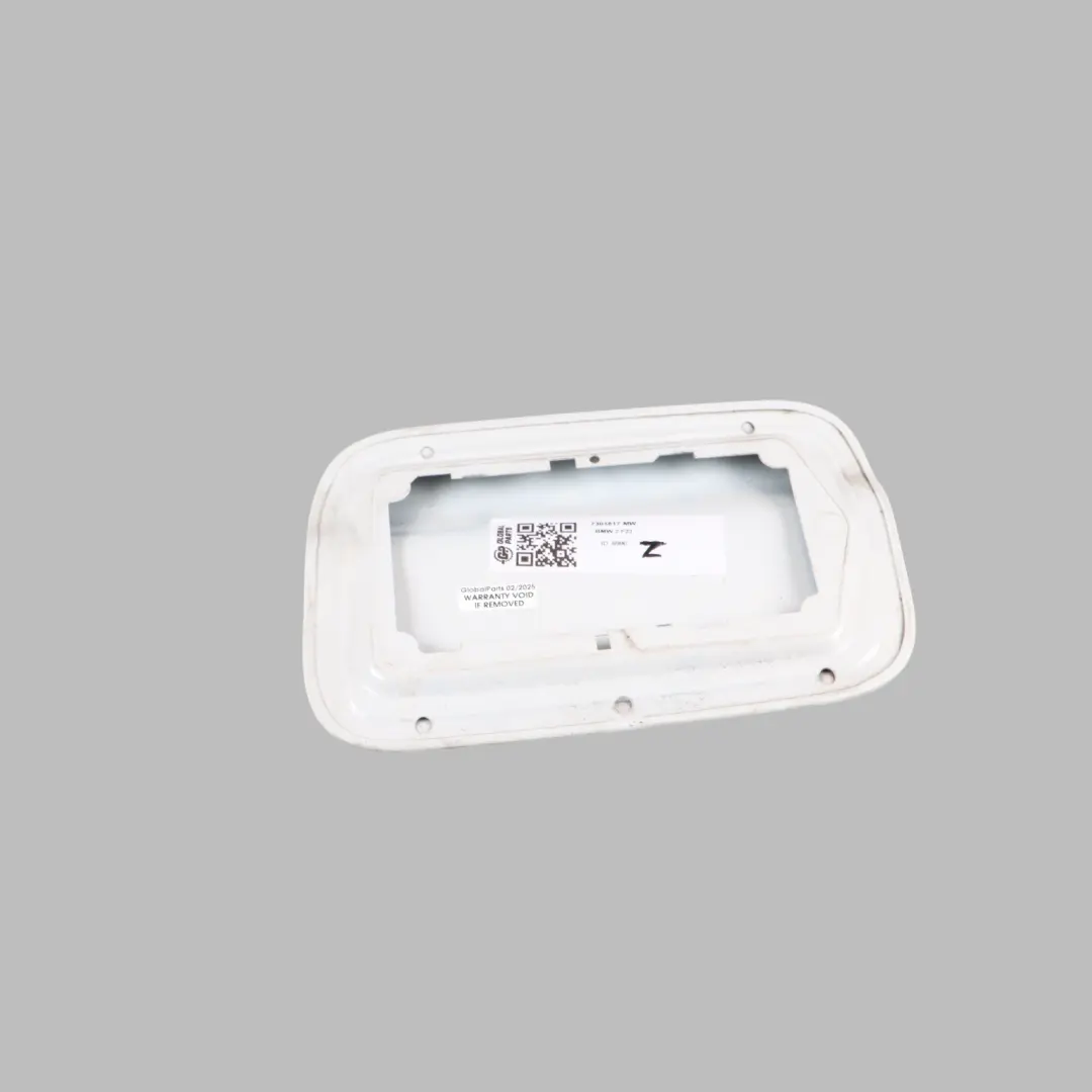 BMW F23 Cabrio Fuel Filler Fill In Flap Cover Mineral White - A96 - SKU 7301817-MW - Part number 7301817