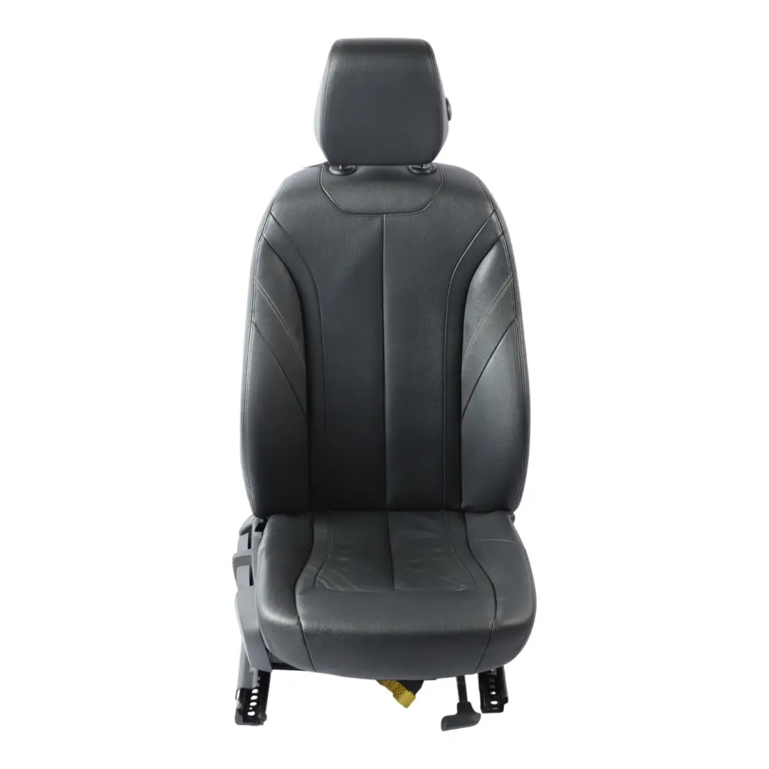 Front Seat BMW F30 F31 Right O/S Heated Leather Dakota Black Exclusive Seam to with Part number 7303720 Front Seat BMW F30 F31 Right O/S Heated Leather Dakota Black Exclusive Seam - SKU 7303720-3 - Part number 7303720