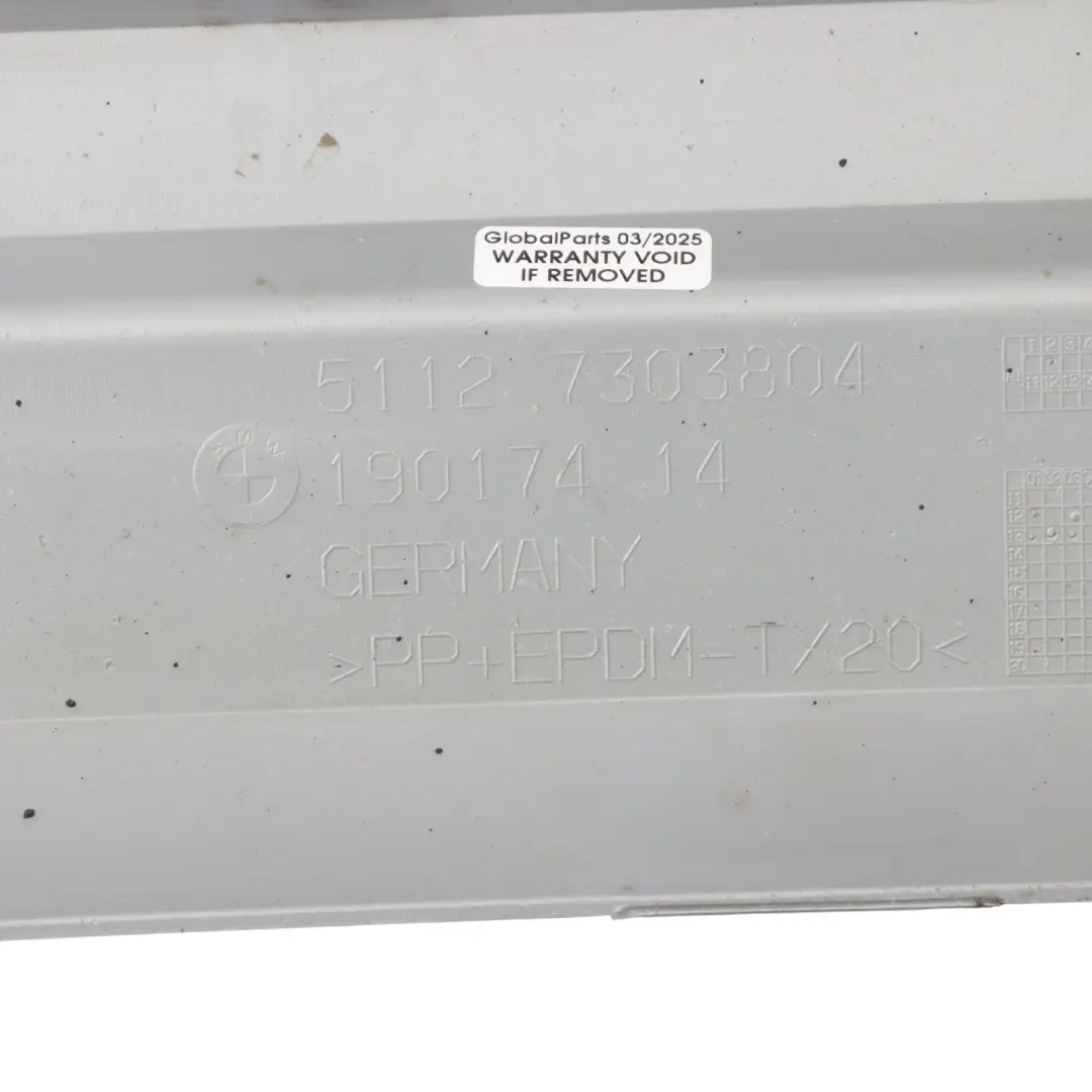 Bumper Lower Diffuser Trim Panel to BMW X1 E84 Rear with Part number 7303804 BMW X1 E84 Rear Bumper Lower Diffuser Trim Panel - SKU 7303804 - Part number 7303804