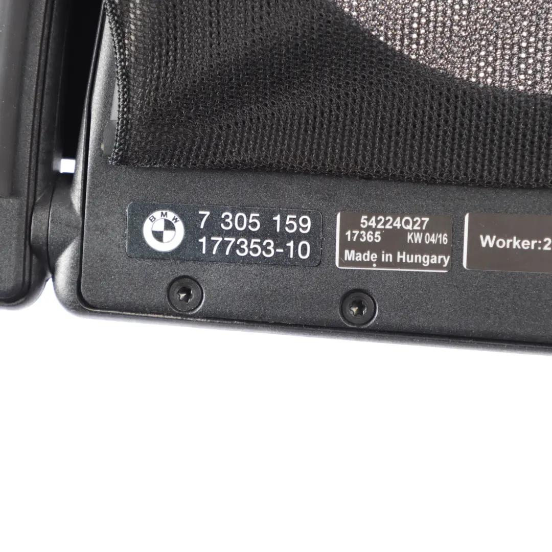 Deflector Protection Rear Centre Trim Panel to BMW F33 F83 M4 Wind with Part number 7305159 BMW F33 F83 M4 Wind Deflector Protection Rear Centre Trim Panel - SKU 7305159-1 - Part number 7305159