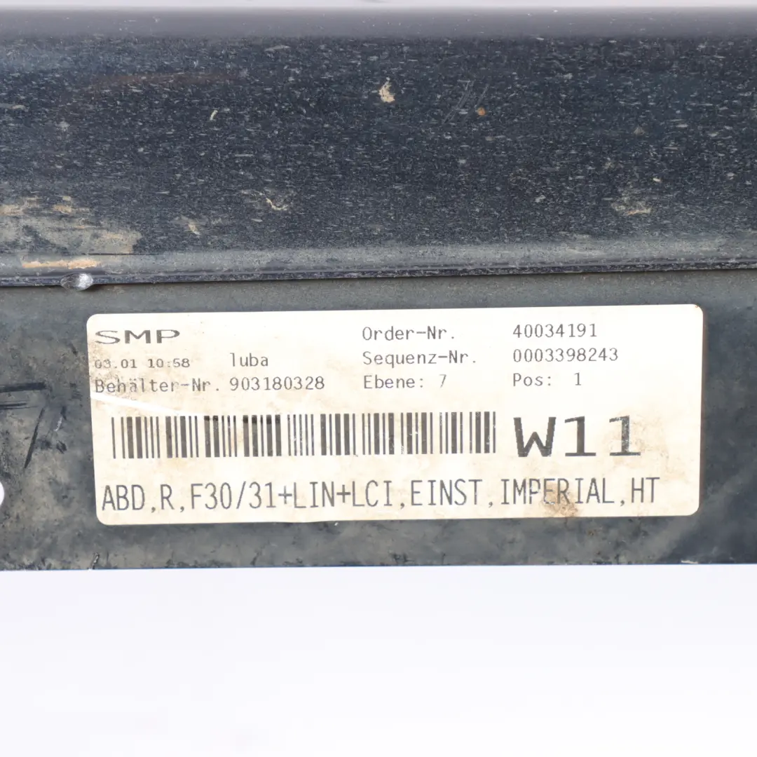 Sill Strip Side Skirt Right O/S Panel F31 Imperial Brilliant Blue - A89 to BMW F30 with Part number 7312752 BMW F30 Sill Strip Side Skirt Right O/S Panel F31 Imperial Brilliant Blue - A89 - SKU 7312752-IBB1 - Part number 7312752