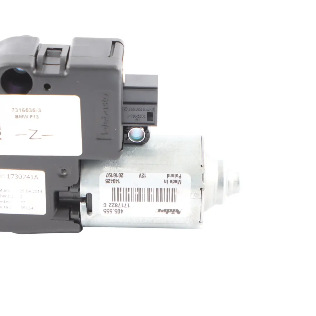 Sliding Sunroof Drive Motor Unit Webasto to BMW F06 F13 with Part number 7316535 BMW F06 F13 Sliding Sunroof Drive Motor Unit Webasto - SKU 7316535-3 - Part number 7316535