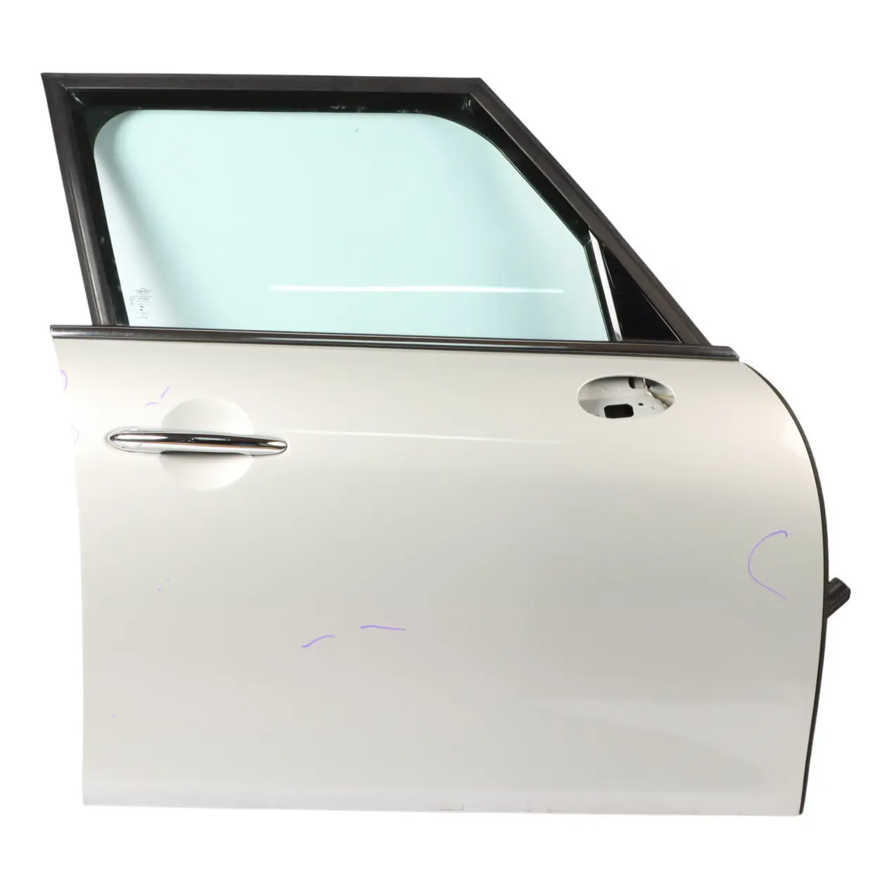 Mini Cooper F55 Door Front Right O/S White Silver Metallic - A62