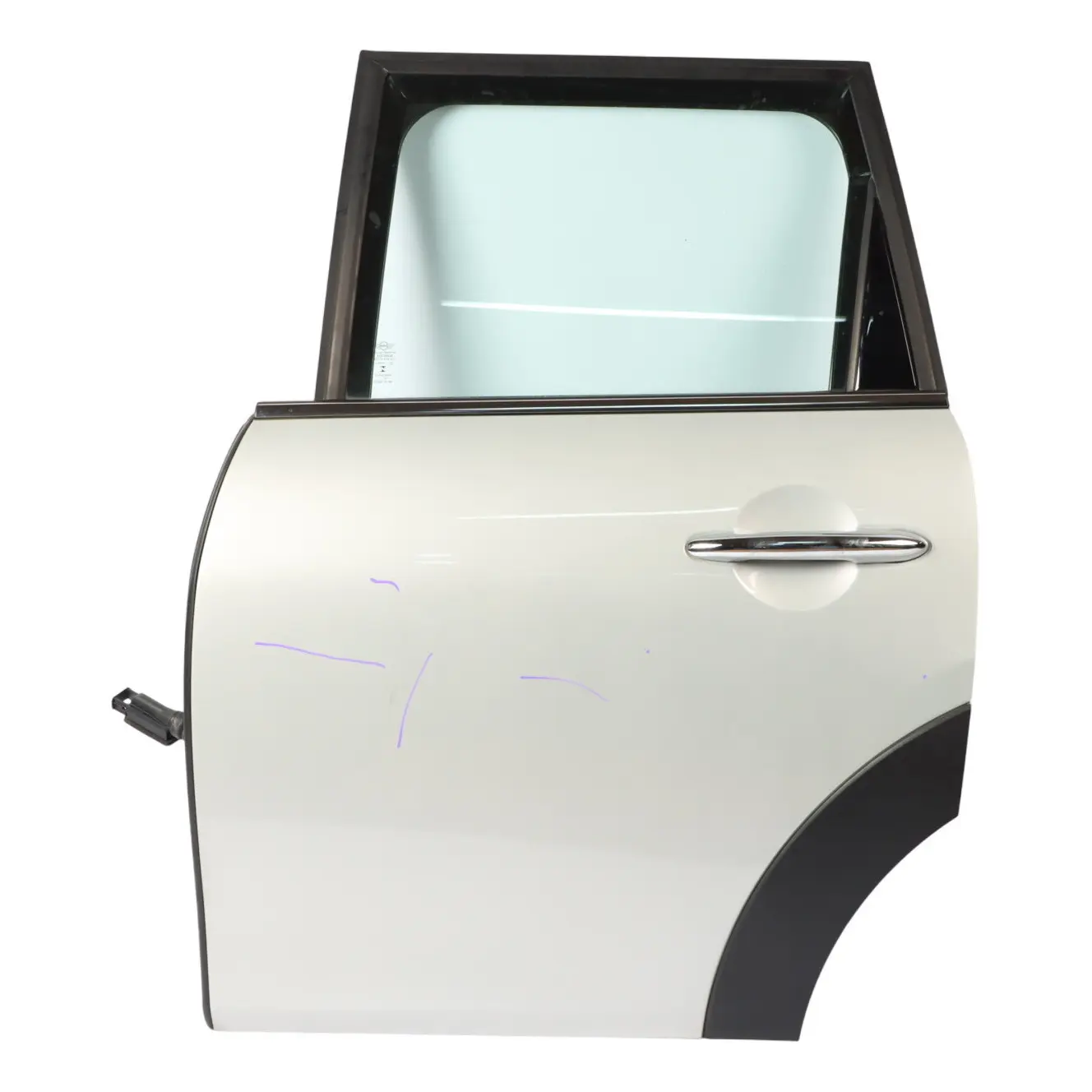 Mini F55 Door Rear Left N/S Covering Panel White Silver Metallic - A62