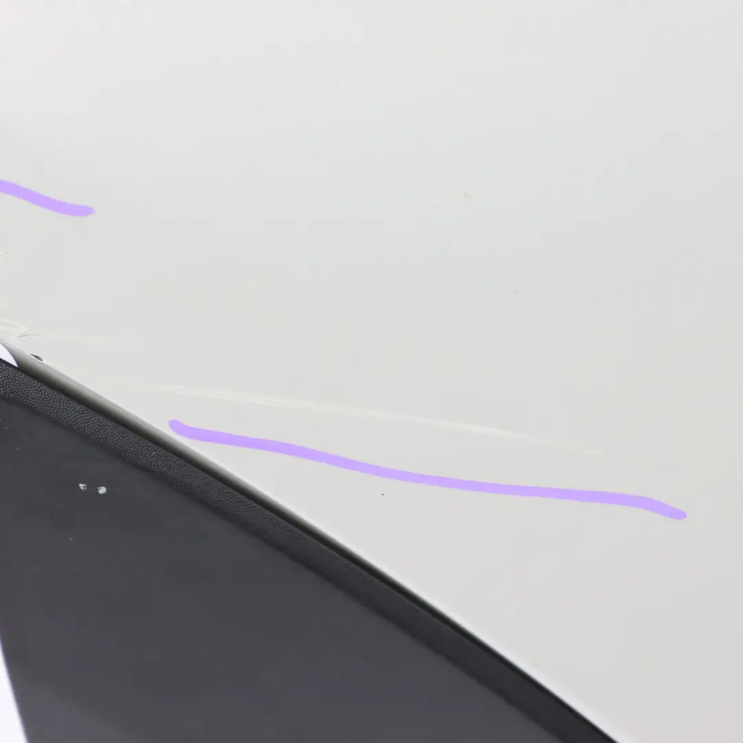 Door Rear Right O/S Covering Panel White Silver Metallic - A62 to Mini F55 with Part number 7327450 Mini F55 Door Rear Right O/S Covering Panel White Silver Metallic - A62 - SKU 7327450-WS - Part number 7327450