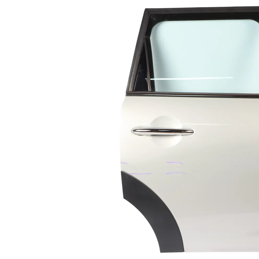 Door Rear Right O/S Covering Panel White Silver Metallic - A62 to Mini F55 with Part number 7327450 Mini F55 Door Rear Right O/S Covering Panel White Silver Metallic - A62 - SKU 7327450-WS - Part number 7327450