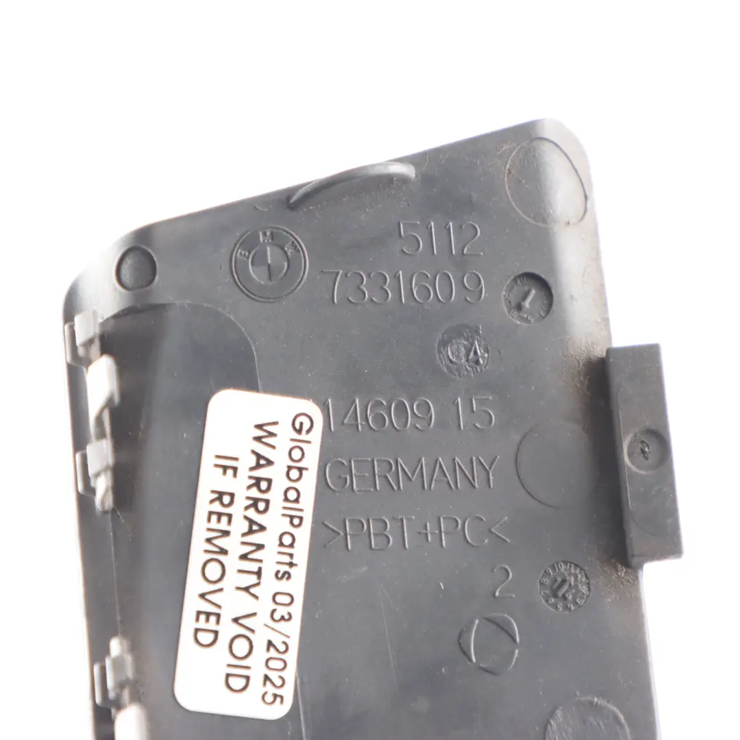 Bumper Towing Hook Eye Cover Trim Callisto Grey - B64 to BMW F10 Rear with Part number 7331609 BMW F10 Rear Bumper Towing Hook Eye Cover Trim Callisto Grey - B64 - SKU 7331609-KGR - Part number 7331609