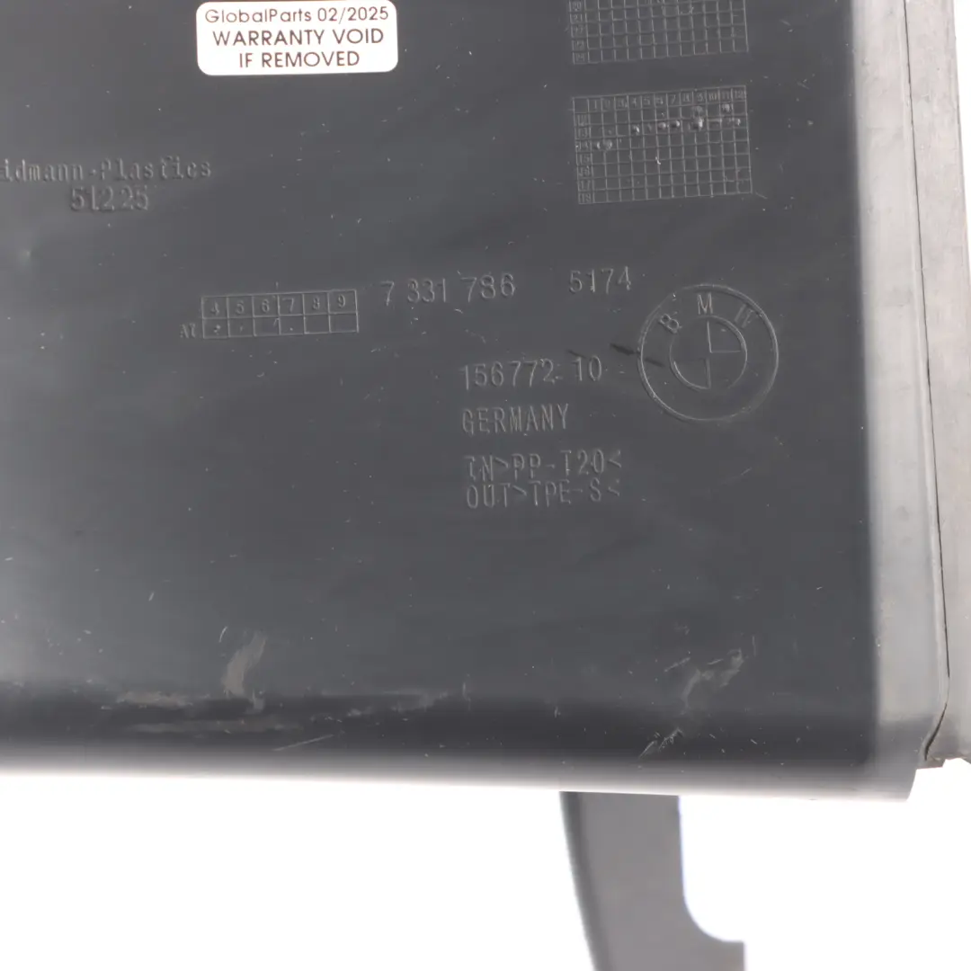 Duct BMW F10 F11 LCI Engine Oil Cooler Front Right Air Channel to Air with Part number 7331786 Air Duct BMW F10 F11 LCI Engine Oil Cooler Front Right Air Channel - SKU 7331786 - Part number 7331786