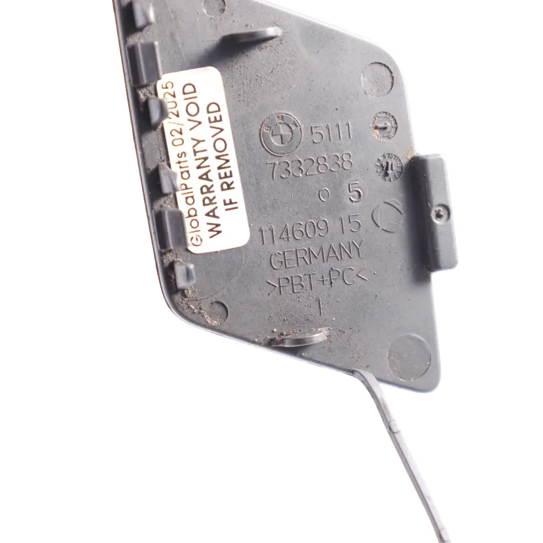 BMW F10 LCI Front Bumper Hook Tow Eye Cover Imperial Blue Metallic - A89 - SKU 7332682-IBB - Part number 7332682