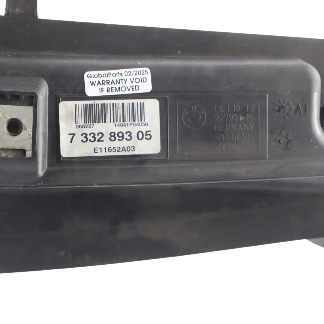 BMW F10 F11 LCI Air Duct Front Slam Panel Air Intake Cover Mount - SKU 7332893-1 - Part number 7332893