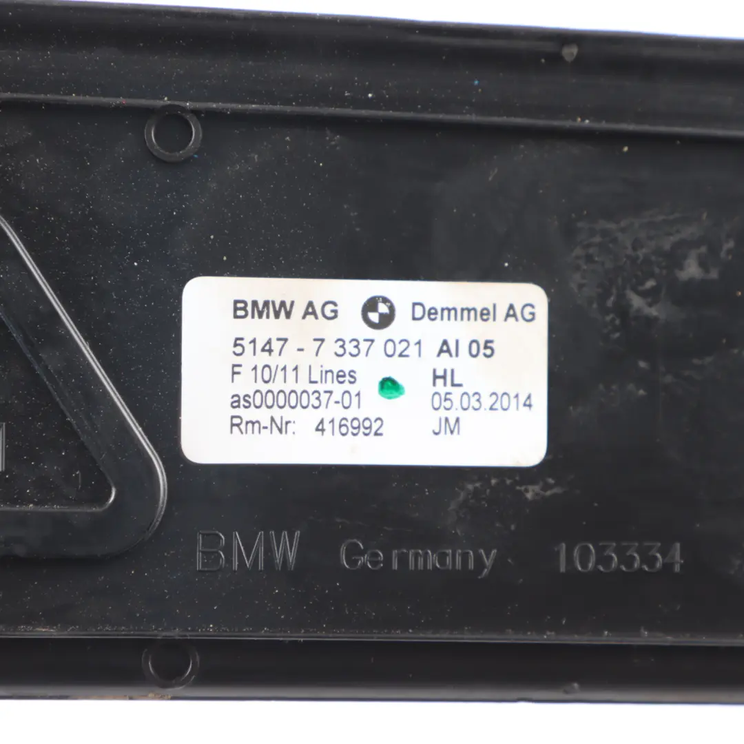 BMW F10 F11 LCI Door Sill Step Plate Entrance Cover Trim Rear Left N/S - SKU 7337021 - Part number 7337021