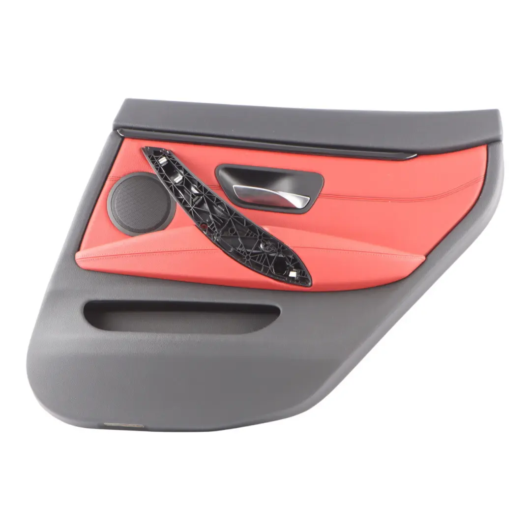 Door Card Rear Right O/S Lining Trim Panel Coral Red Leather to BMW F36 with Part number 7346348 BMW F36 Door Card Rear Right O/S Lining Trim Panel Coral Red Leather - SKU 7346348-1 - Part number 7346348