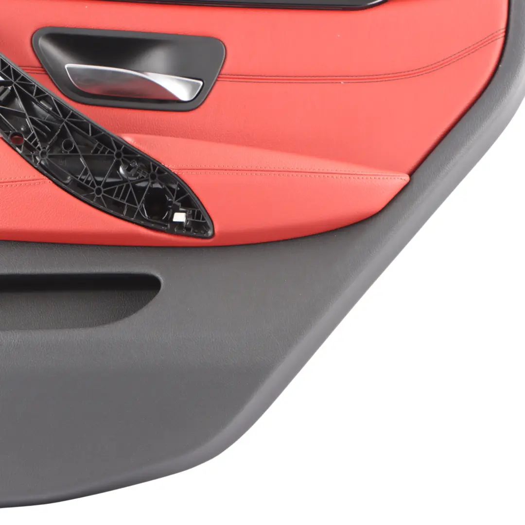 BMW F36 Door Card Rear Right O/S Lining Trim Panel Coral Red Leather - SKU 7346348-1 - Part number 7346348