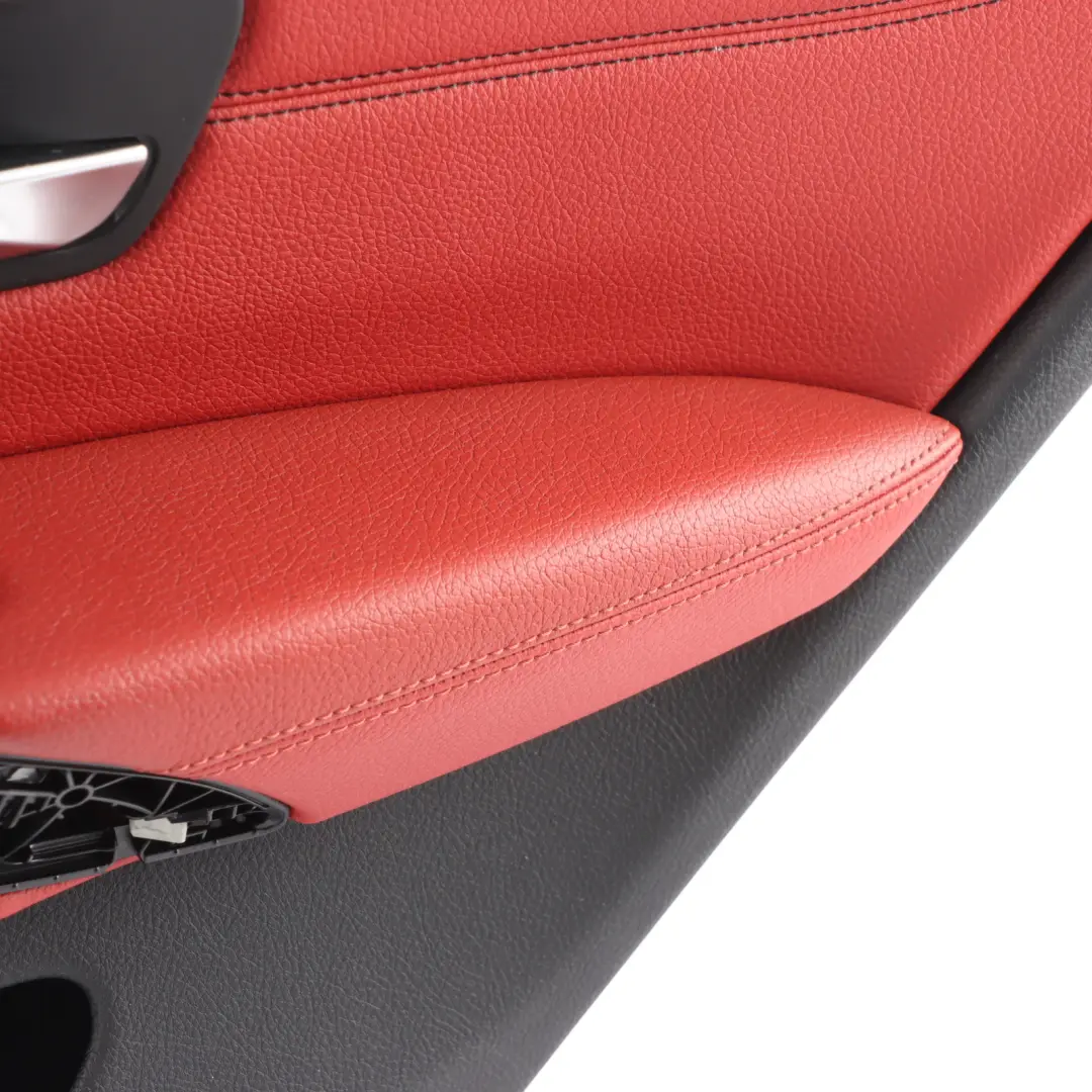 BMW F36 Door Card Rear Right O/S Lining Trim Panel Coral Red Leather - SKU 7346348-1 - Part number 7346348