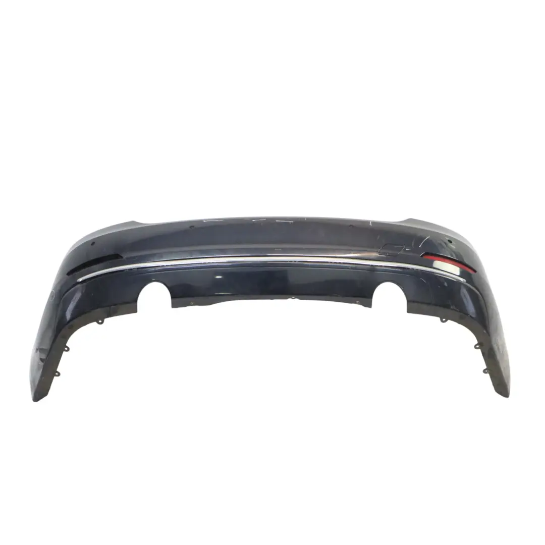 BMW F32 F33 Rear Bumper Trim Panel PDC Double Pipe Imperial Blue Metallic - A89 - SKU 7363308-IBB - Part number 7363308