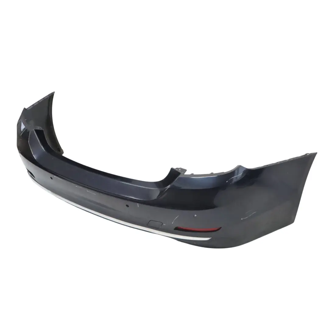 BMW F32 F33 Rear Bumper Trim Panel PDC Double Pipe Imperial Blue Metallic - A89 - SKU 7363308-IBB - Part number 7363308