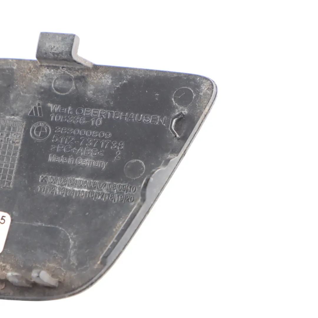 Bumper Towing Eye Hook Cover Flap Trim Midnight Blue - B38 to BMW F20 F21 LCI Rear with Part number 7371751 BMW F20 F21 LCI Rear Bumper Towing Eye Hook Cover Flap Trim Midnight Blue - B38 - SKU 7371751-MBM - Part number 7371751