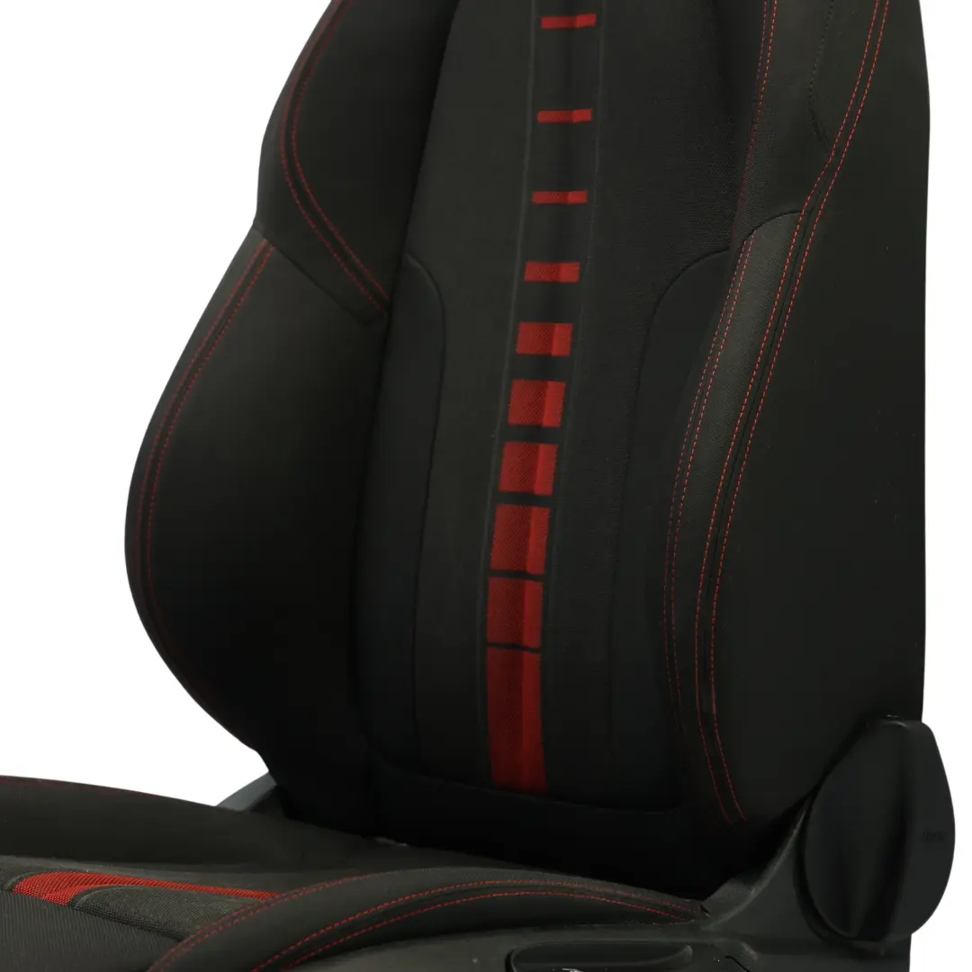BMW F46 Sport Seat Front Left N/S Interior Cloth Fabric Race Anthracite Red - SKU 7374645-1 - Part number 7374645