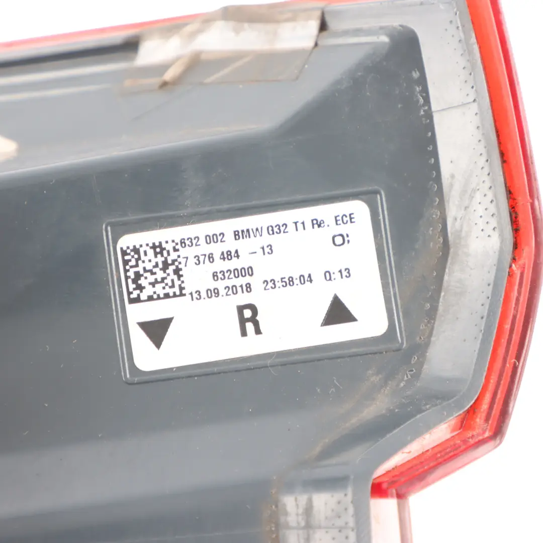 Lamp LED Right O/S Tailgate Outer Light Lamp to BMW G32 GT Rear with Part number 7376484 BMW G32 GT Rear Lamp LED Right O/S Tailgate Outer Light Lamp - SKU 7376484 - Part number 7376484