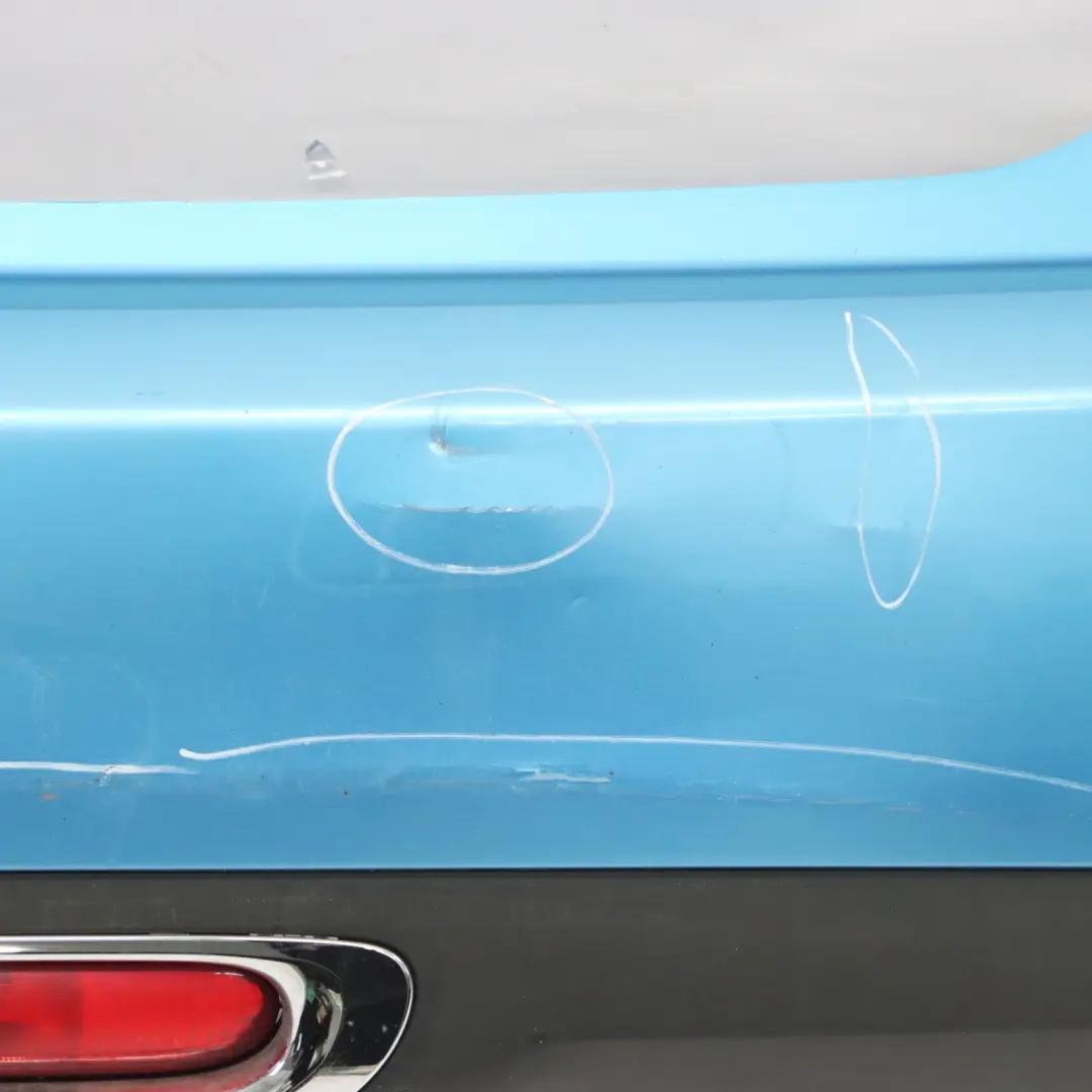 Bumper Trim Panel Electric Blue II Metallic - B86 to Mini F56 F57 Rear with Part number 7380009 Mini F56 F57 Rear Bumper Trim Panel Electric Blue II Metallic - B86 - SKU 7380009-ELBII - Part number 7380009