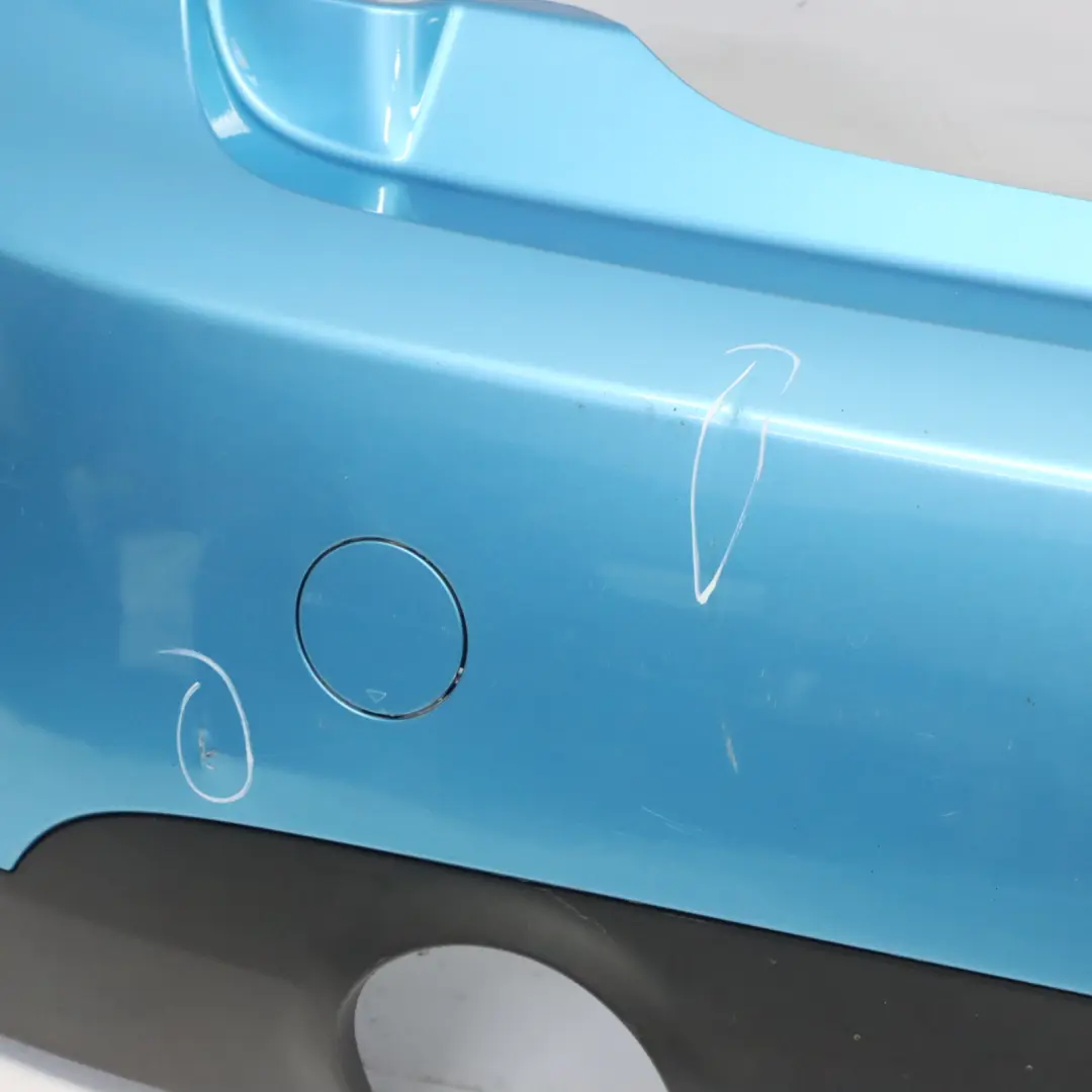 Bumper Trim Panel Electric Blue II Metallic - B86 to Mini F56 F57 Rear with Part number 7380009 Mini F56 F57 Rear Bumper Trim Panel Electric Blue II Metallic - B86 - SKU 7380009-ELBII - Part number 7380009