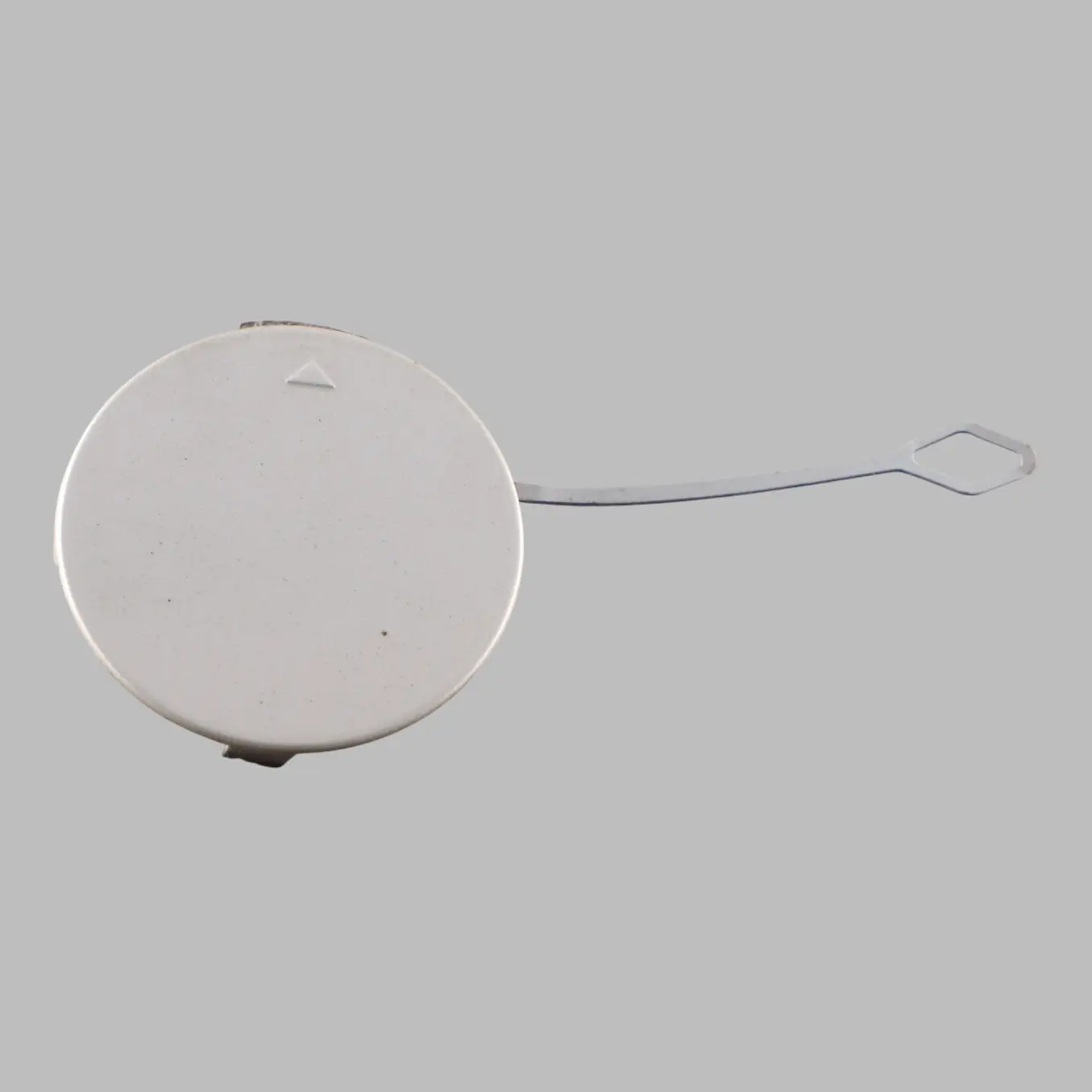 Mini F55 Rear Bumper Towing Eye Hook Cover Right O/S White Silver - A62 7380026