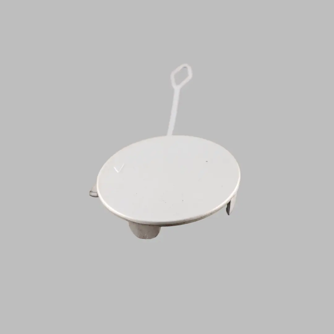 Mini F55 Rear Bumper Towing Eye Hook Cover Right O/S White Silver - A62 - SKU 7380026-WS - Part number 7380026